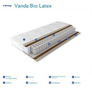 Матрас ортопедический Comfort Vanda Bio Latex 140 x 200