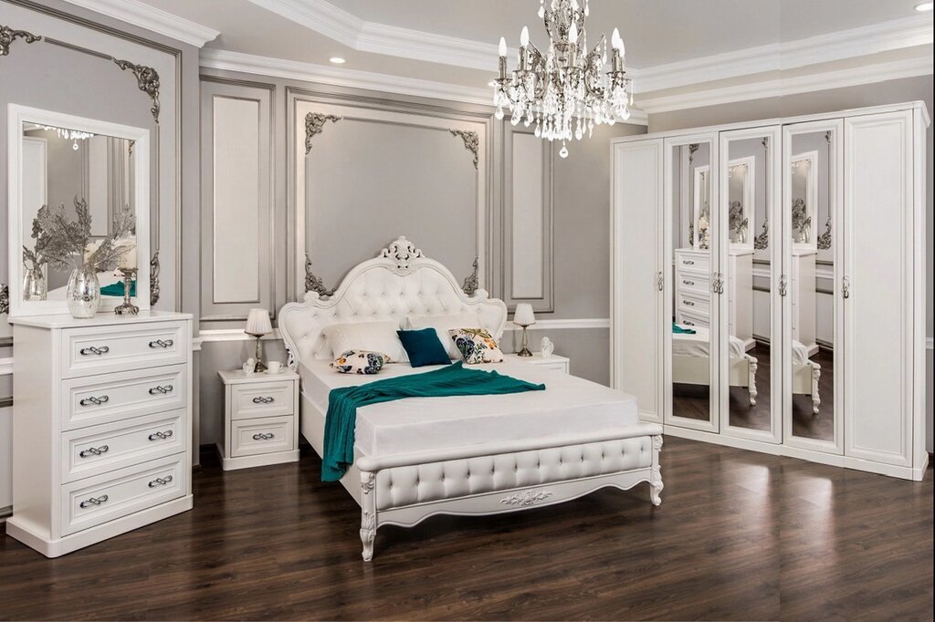 Спальня Мишель 5 ств. белый матовый ##от компании## Мебель Дом 24 - ##фото## 1