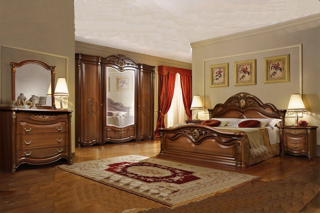 Спальня в классическом стиле Джоконда 4Д-1.8 ноче ренуар от компании Мебель Дом 24 - фото 1
