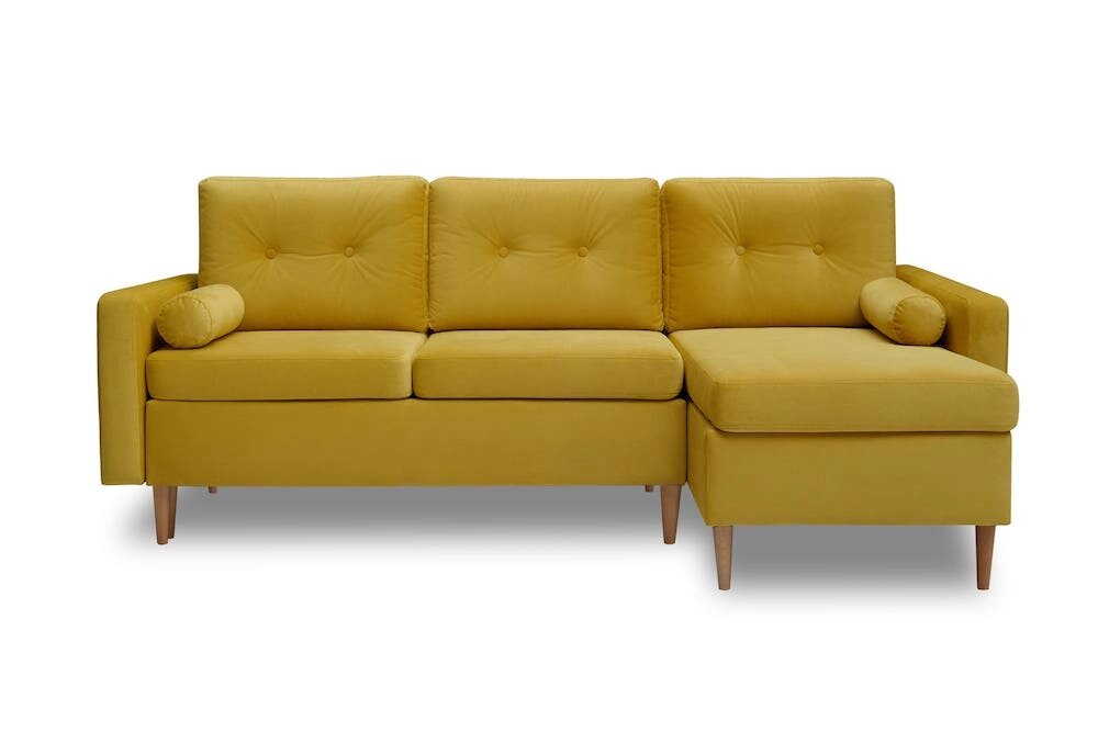 Угловой диван Скандинавия (Bergen Mustard) от компании Мебель Дом 24 - фото 1