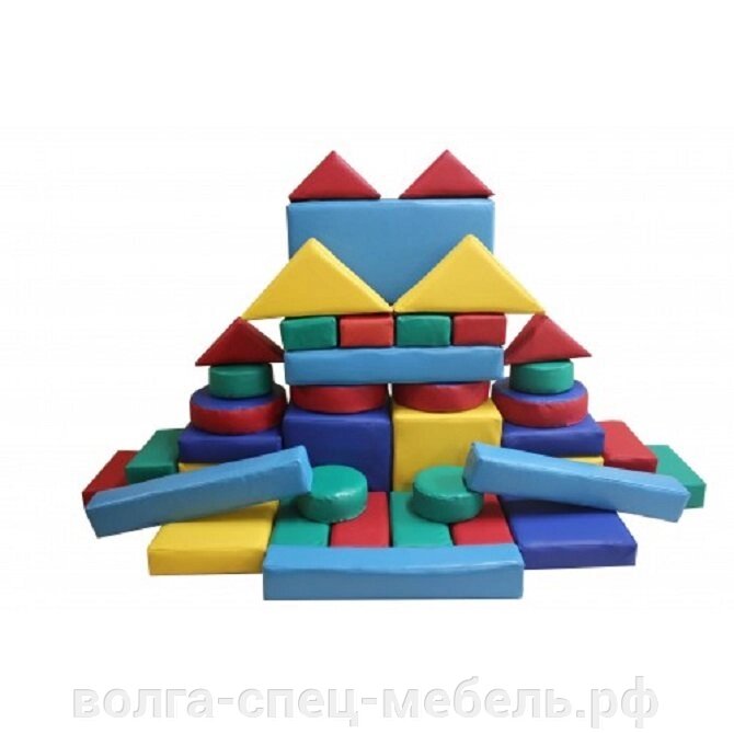 Игровые Мягкие строительные модули для детских садов от компании Волга-Спец-Мебель - фото 1