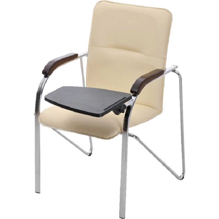 Конференц-кресло Самба со столиком , хромированный каркас от компании Волга-Спец-Мебель - фото 1