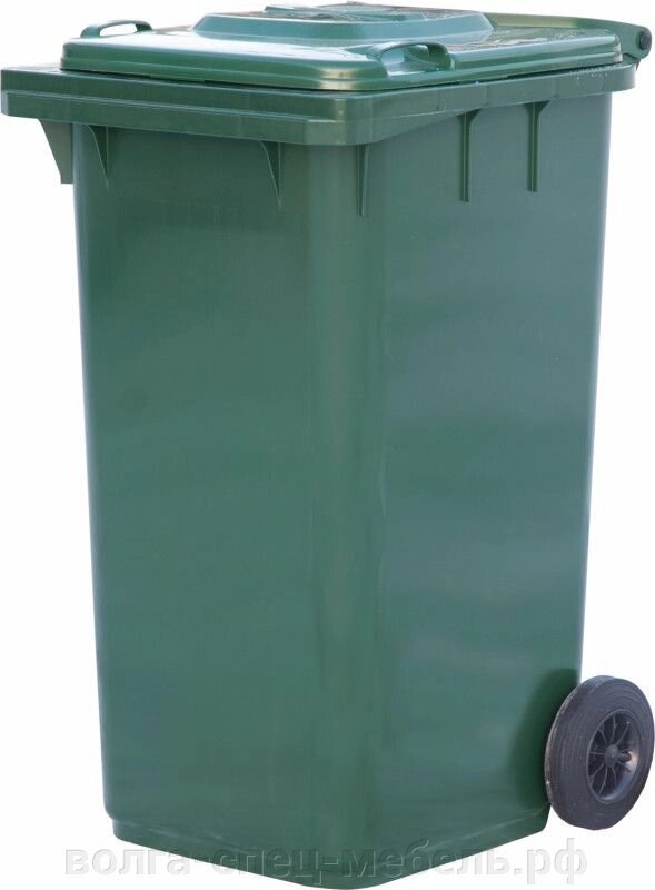 Контейнер для мусора 240 л. пластик от компании Волга-Спец-Мебель - фото 1