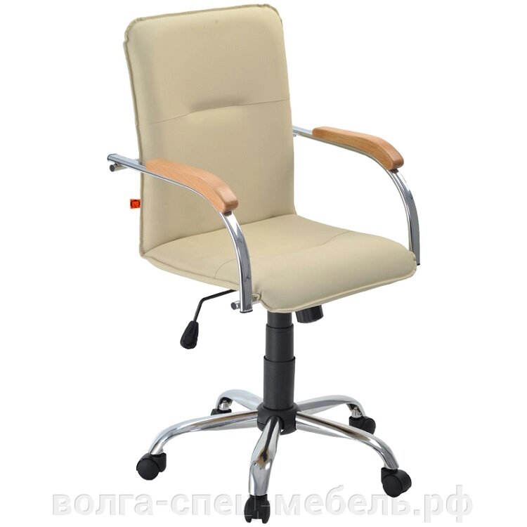 Кресло для руководителя, конференций, персонала Самба GTP хром с качанием от компании Волга-Спец-Мебель - фото 1
