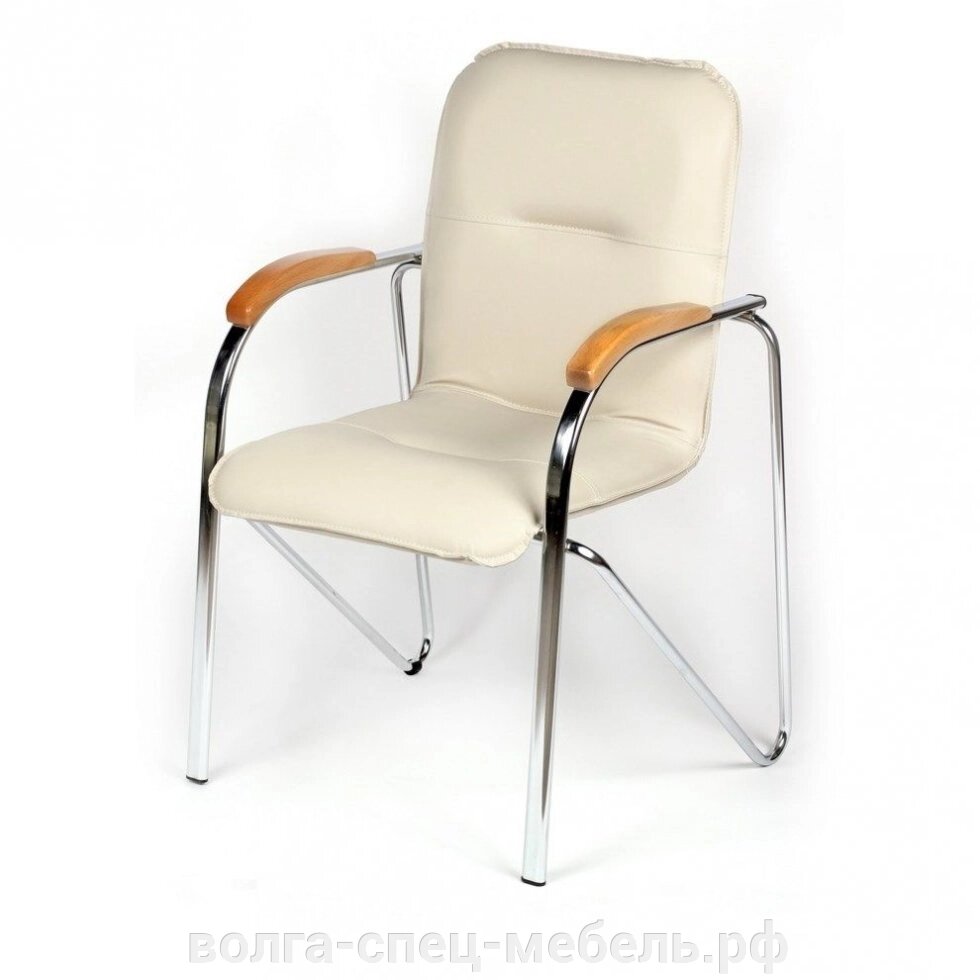 Кресло Самба офисное для персонала, конференций на хромированном. каркасе от компании Волга-Спец-Мебель - фото 1
