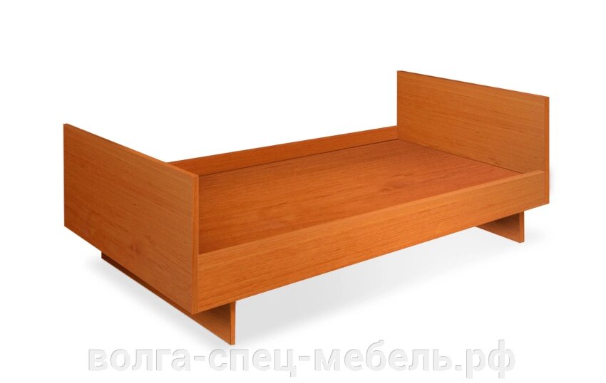 Кровать из ЛДСП односпальная 190х80см. от компании Волга-Спец-Мебель - фото 1