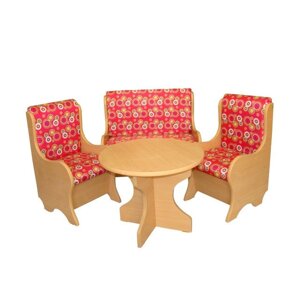 Комплект детской мебели Ягодка (столик, два кресла, диванчик) для детских садов