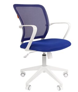 Кресло компьютерное для руководителя /персонала CHAIRMAN 698, белый пластик (с механизмом качания)