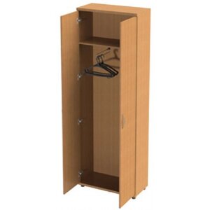 Шкаф для одежды двухстворчатый 76х38х186см