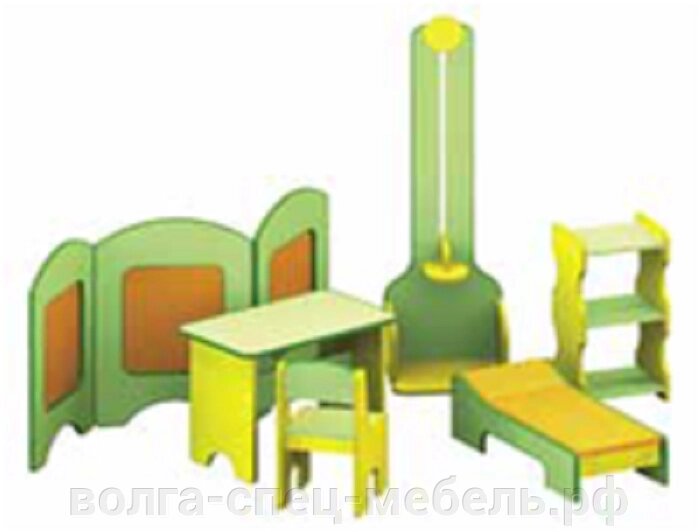 Поликлиника - игровая детская мебель (6 предметов) от компании Волга-Спец-Мебель - фото 1