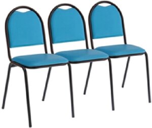 Секция стульев 3-х местная Стандарт. 130см.