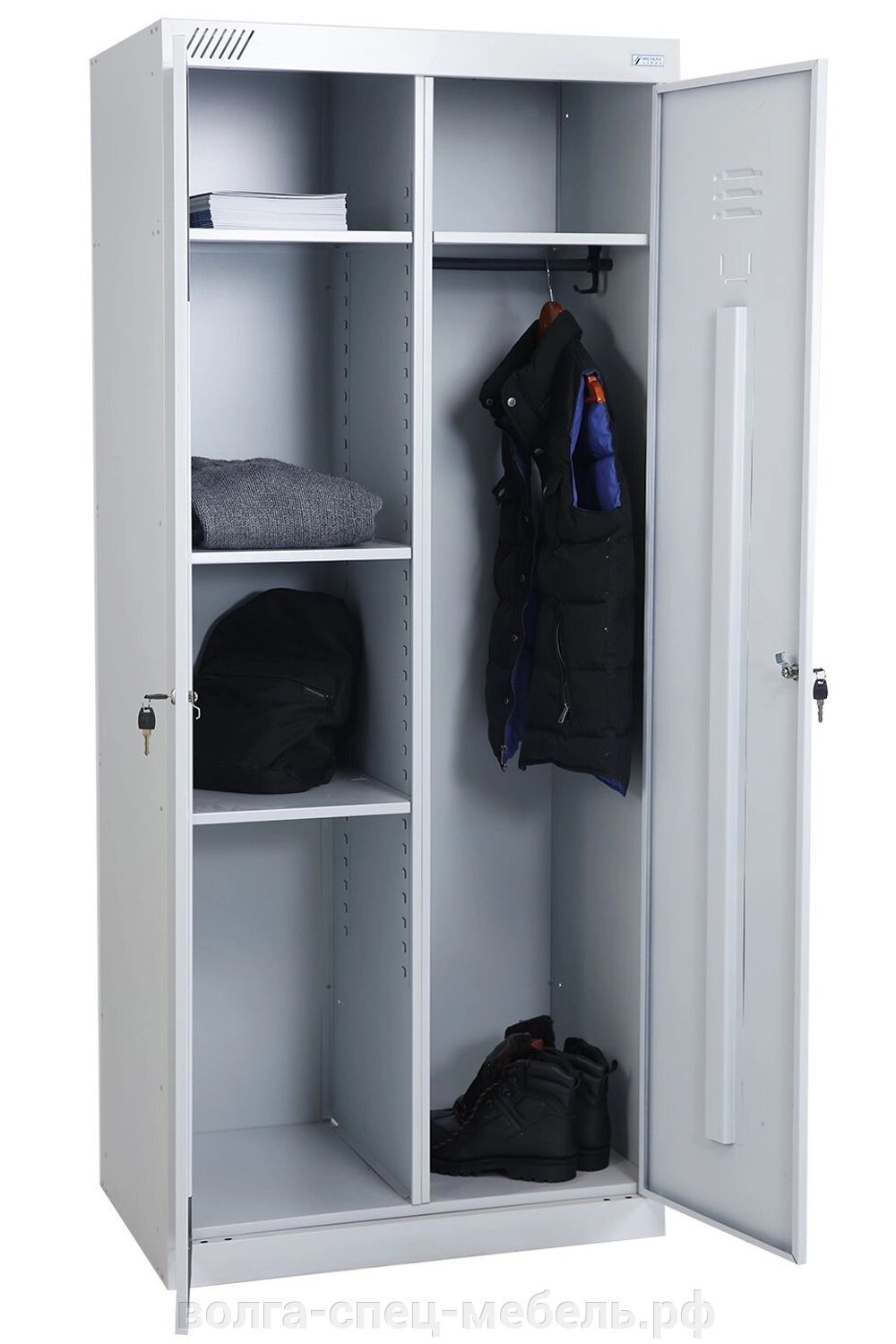 Шкаф для индивидуального хранения металлический ШМУ 22-800,  80х50х185см. от компании Волга-Спец-Мебель - фото 1