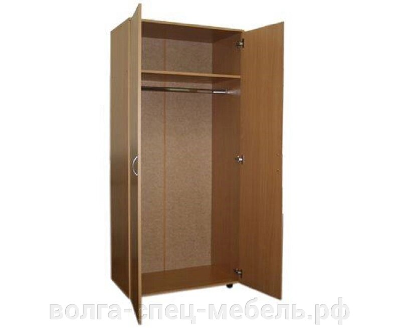 Шкаф для одежды двухстворчатый 72х45х180. от компании Волга-Спец-Мебель - фото 1