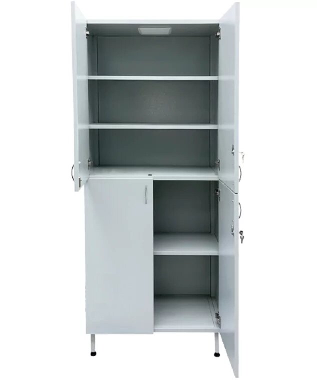 Шкаф лабораторный для хранения химреактивов  (металлический) -101 от компании Волга-Спец-Мебель - фото 1