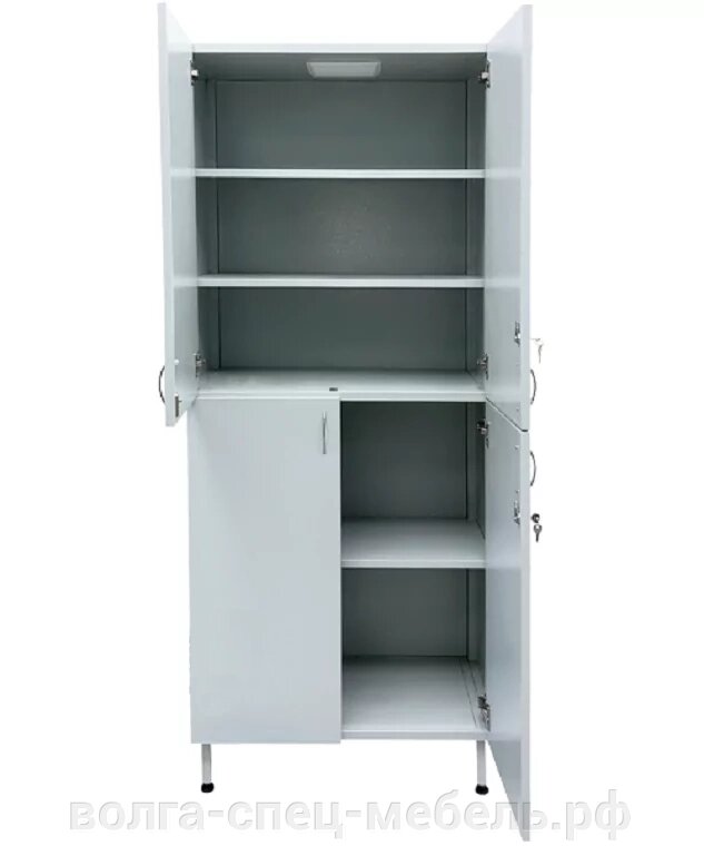 Шкаф лабораторный для хранения химреактивов  (металлический) -101 от компании Волга-Спец-Мебель - фото 1
