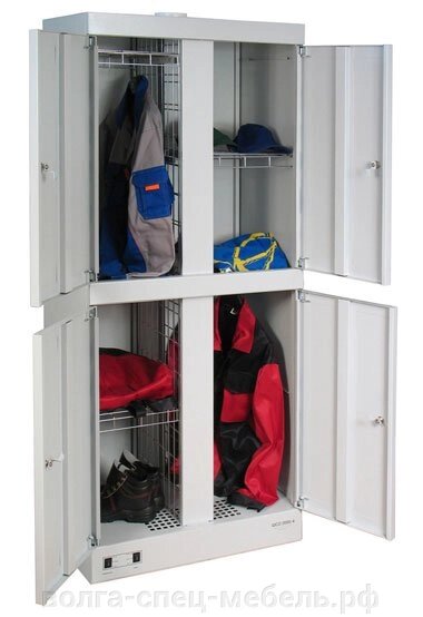 Шкаф сушильный  ШСО-2000-4 для одежды и обуви от компании Волга-Спец-Мебель - фото 1
