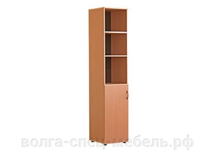 Шкаф узкий для документов полузакрытый 43х37х182 см от компании Волга-Спец-Мебель - фото 1