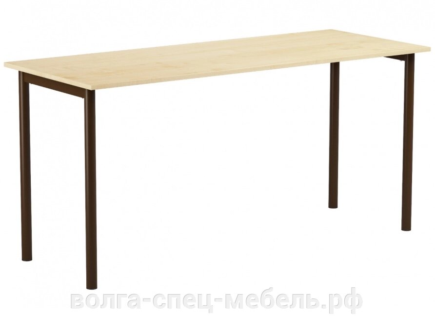 Стол для кафе, столовой на каркасе \круглая труба\ 150х60см.  \с пластиком\ от компании Волга-Спец-Мебель - фото 1
