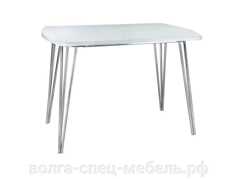 Стол обеденный для кафе, столовой  Кафе -хром. каркас от компании Волга-Спец-Мебель - фото 1
