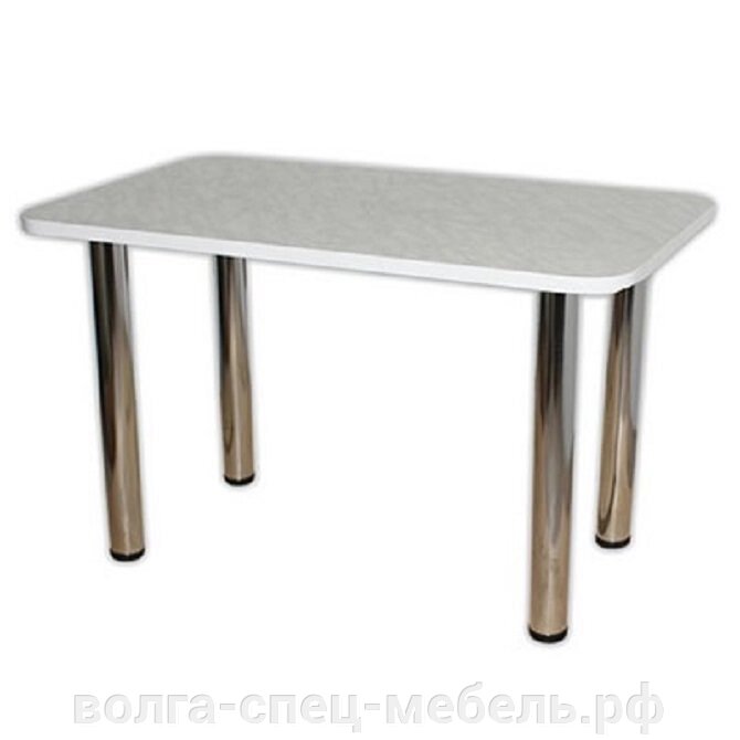 Стол обеденный для кафе, столовой на хромированных ножках от компании Волга-Спец-Мебель - фото 1