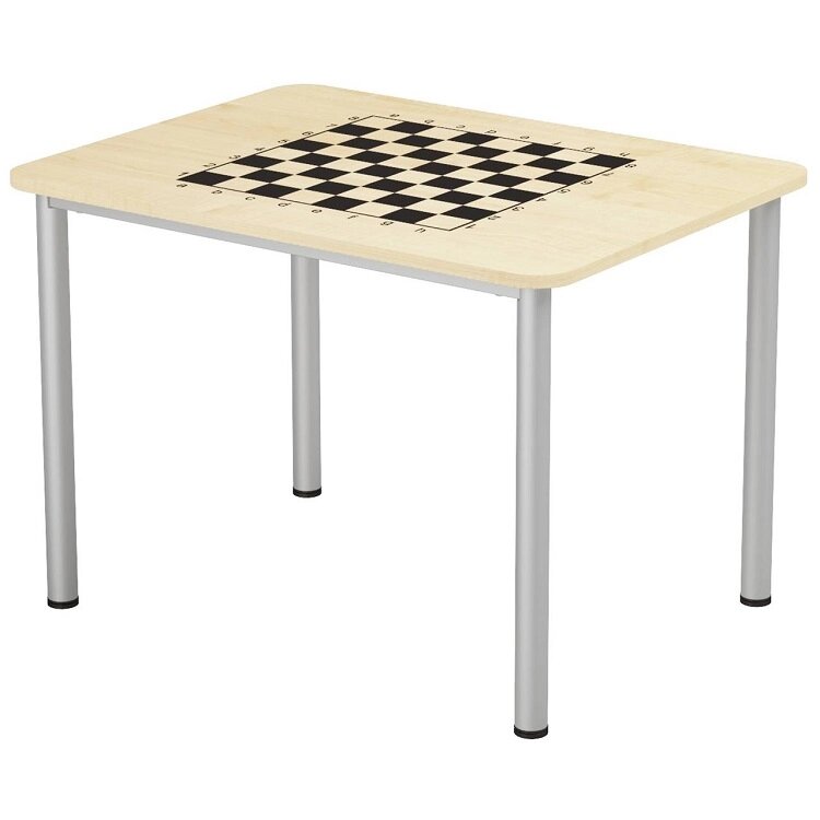 Стол шахматный на металлическом каркасе от компании Волга-Спец-Мебель - фото 1