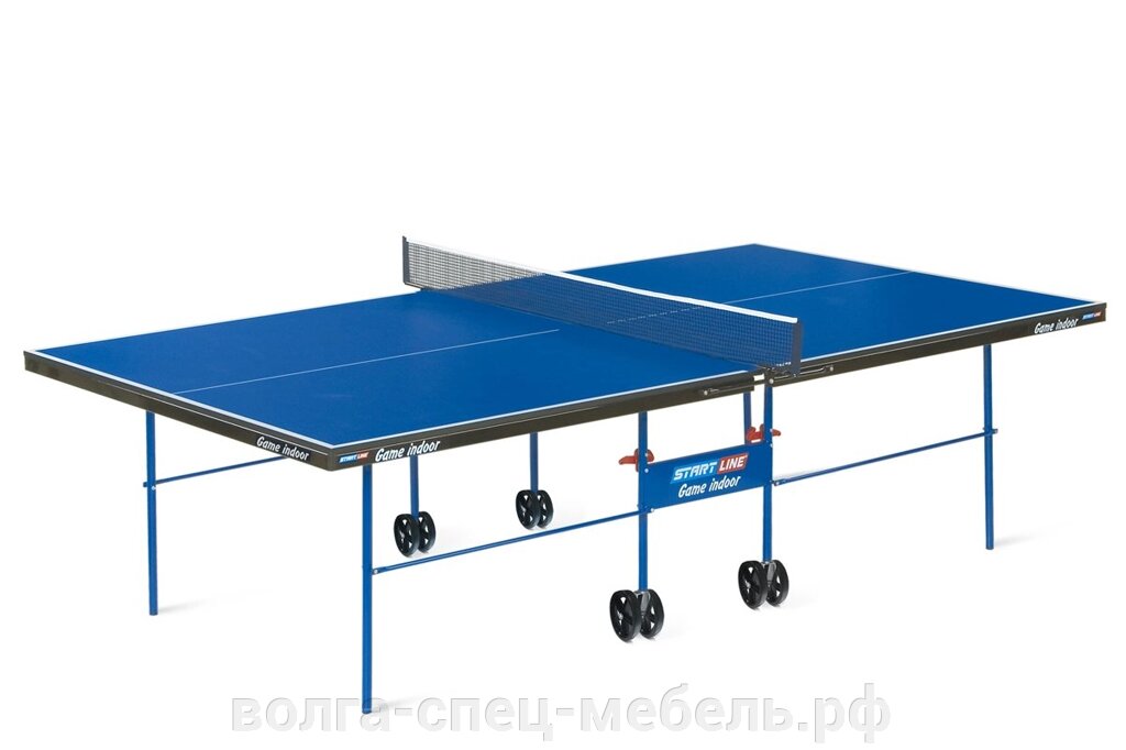 Стол теннисный складывающийся START LINE OLYMPIC с сеткой от компании Волга-Спец-Мебель - фото 1