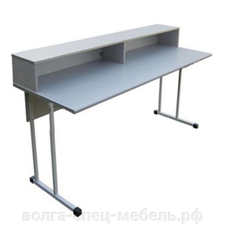 Стол ученический для спец-класса с надстройкой \точка роста\ от компании Волга-Спец-Мебель - фото 1