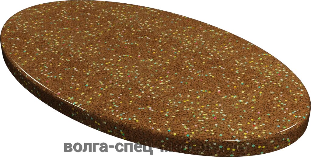 Столешница Дуолит из искусственного камня Блёстки от компании Волга-Спец-Мебель - фото 1