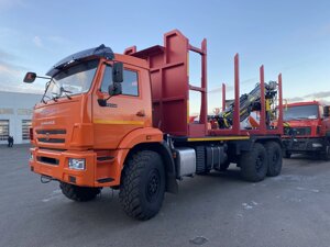 КМУ Сортиментовоз КАМАЗ 43118-73094-50 (Евро-5, без спалки) + КМУ VM10L74 на заднем свесе