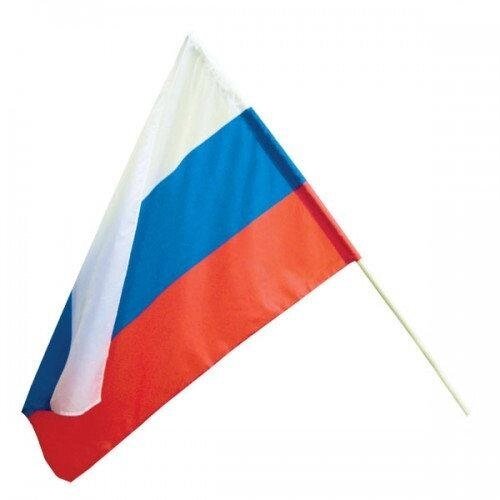 Флаги : Флажок РФ 15х22 см на палочке от компании Интернет-магазин "Атрибуты" - фото 1