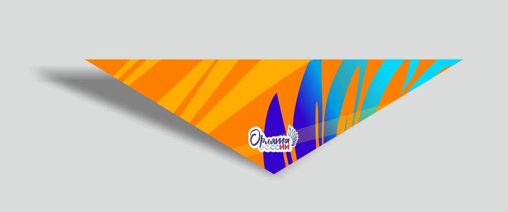 Пионерский галстук оранжевый Орлята России от компании Интернет-магазин "Атрибуты" - фото 1