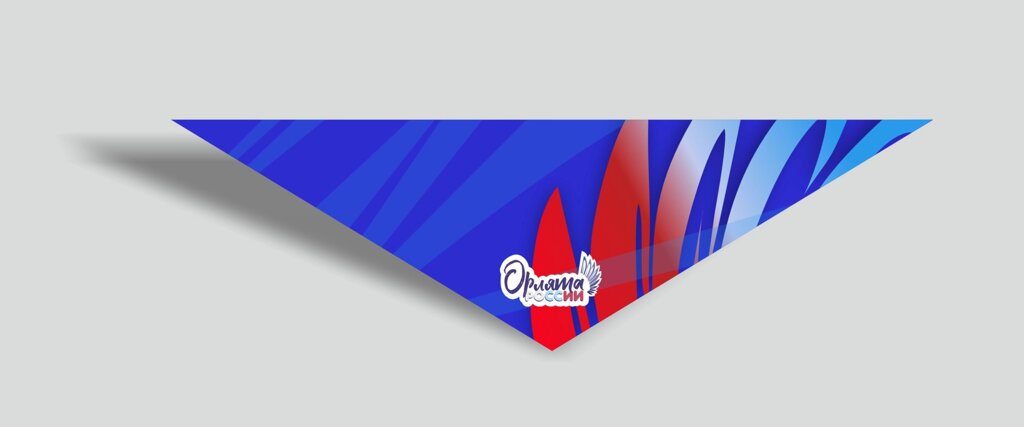 Пионерский галстук синий Орлята России от компании Интернет-магазин "Атрибуты" - фото 1