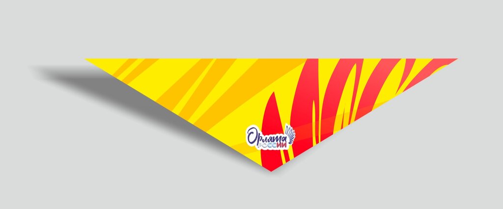 Пионерский галстук жёлтый Орлята России от компании Интернет-магазин "Атрибуты" - фото 1