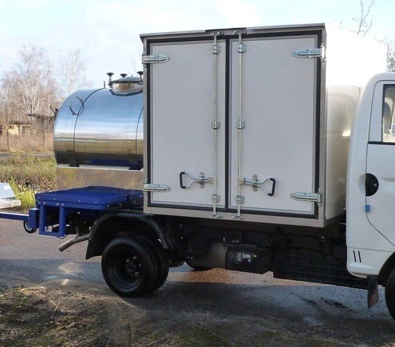Молоковоз  с изотермическим фургоном УАЗ 330365 (600л. НЖ) от компании ООО Дайзен - фото 1
