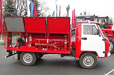 Пожарный автомобиль УАЗ- 36222 АЦ-0,9-10 на базе УАЗ 330365 (900 л.) от компании ООО Дайзен - фото 1