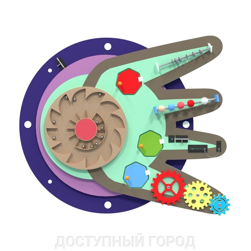 Бизиборд «Спутник» от компании ДОСТУПНЫЙ ГОРОД - фото 1