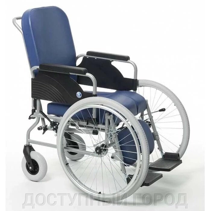 Кресло-коляска с санитарным оснащением активная на колесах (Бельгия) от компании ДОСТУПНЫЙ ГОРОД - фото 1