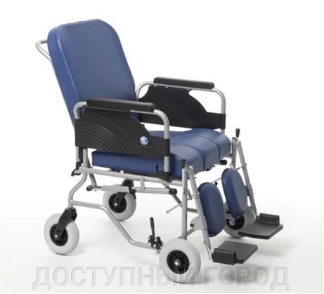 Кресло-коляска с санитарным оснащением пассивная на колесах (Бельгия) от компании ДОСТУПНЫЙ ГОРОД - фото 1