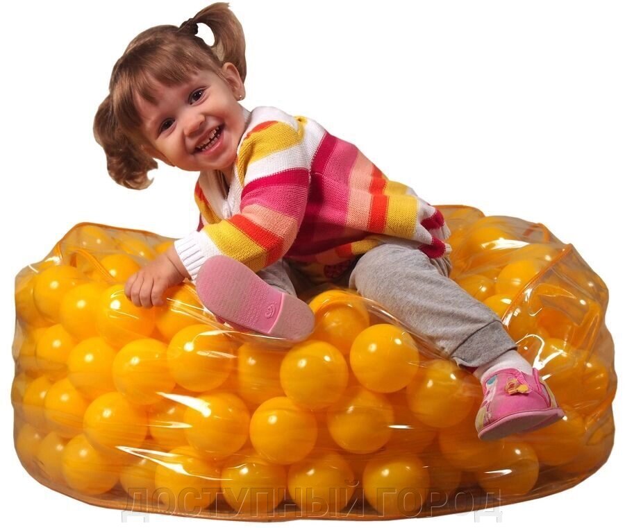 Пуфик с шариками для детей 10720. 32мм от компании ДОСТУПНЫЙ ГОРОД - фото 1