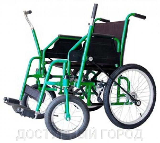 Стальная рычажная кресло-коляска от компании ДОСТУПНЫЙ ГОРОД - фото 1