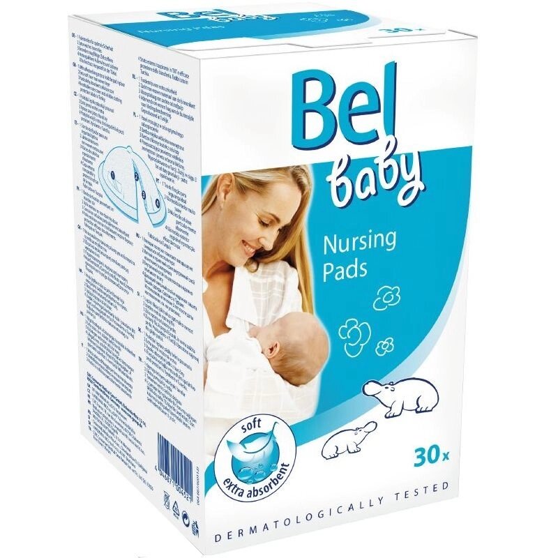 Bel Baby Nursing Pads - вкладыши в бюстгальтер для кормящей мамы, 30 шт. от компании ООО Лидер - фото 1