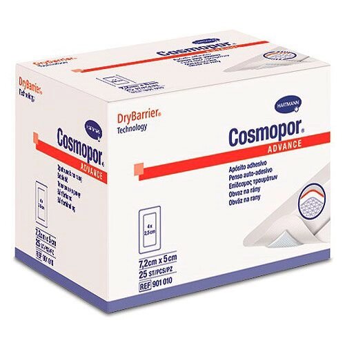 COSMOPOR Advance - Самокл. повязки с технологией DryBarrier: 10 х 6 см; 25 шт. от компании ООО Лидер - фото 1