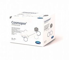 COSMOPOR Antibacterial - Самокл. серебросодержащ. повязки (DryBarrier): 10 х 8 см; 25 шт. от компании ООО Лидер - фото 1