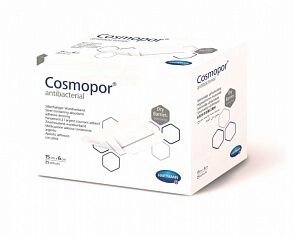 COSMOPOR Antibacterial - Самокл. серебросодержащ. повязки (DryBarrier): 15 х 6 см; 25 шт. от компании ООО Лидер - фото 1