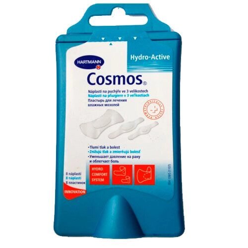 COSMOS Hydro Active twin tec -пластырь 3 размера, 8 шт., набор от компании ООО Лидер - фото 1