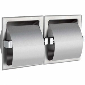 Держатель для туалетной бумаги (двойной) нержавеющая сталь (24шт/уп)