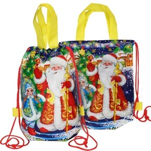 Детский рюкзачок ДМ и Снегурка, 1500 гр, новогодняя упаковка