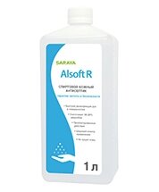 Дезинфицирующее средство для рук (кожный антисептик) Alsoft R (1л) к дозаторам ADS-500/100 и MDS-1000 от компании ООО Лидер - фото 1