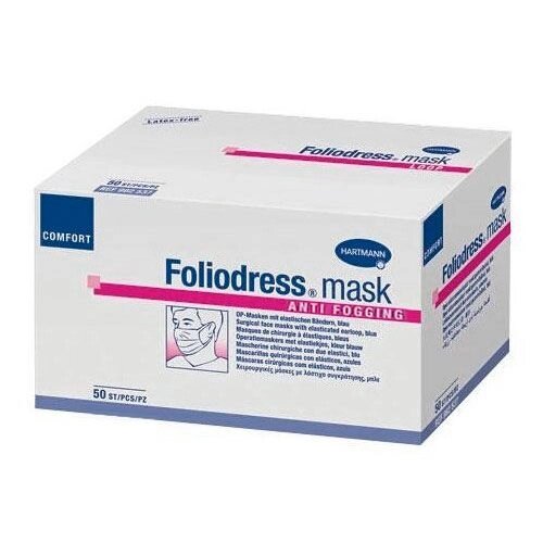 Foliodress mask Comfort anti foggin - защищает от запотевания очков/зеленые/; 50 шт. от компании ООО Лидер - фото 1