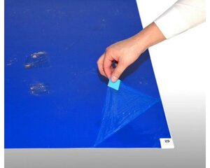 Многослойный антибактериальный коврик 115*45см (30 слоев, голубой цвет)